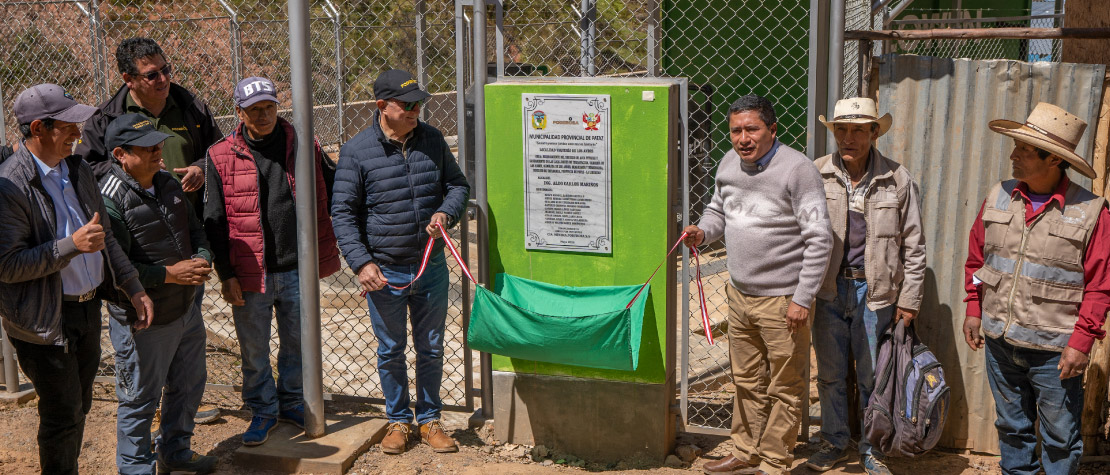Alcalde de Pataz agradece inversión de Poderosa en agua y saneamiento