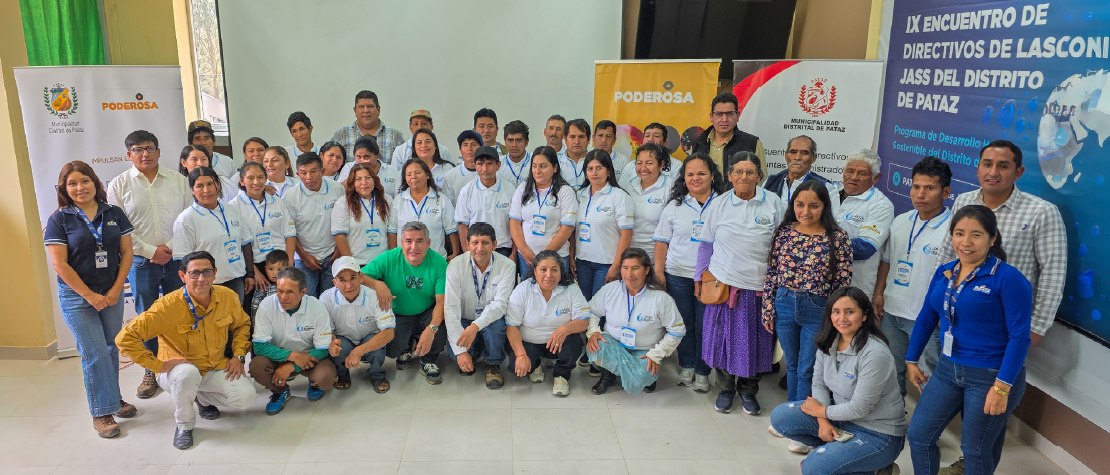 Poderosa promueve encuentro de las JASS para enfrentar los retos de la gestión comunitaria del agua potable en Pataz