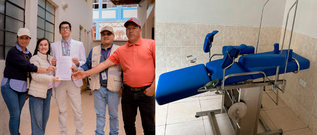 Minera Poderosa fortalece la atención de Salud en Piás con mejoras en su puesto de Salud y nuevo equipamiento médico