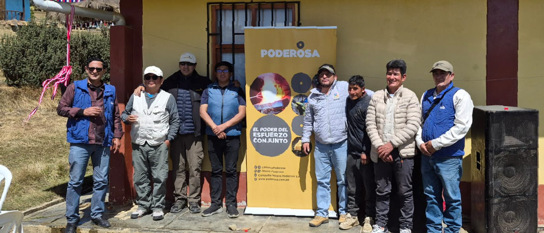Minera Poderosa entrega obra que mejorará el acceso al agua potable a 500 vecinos de Huarimarca, en Pataz