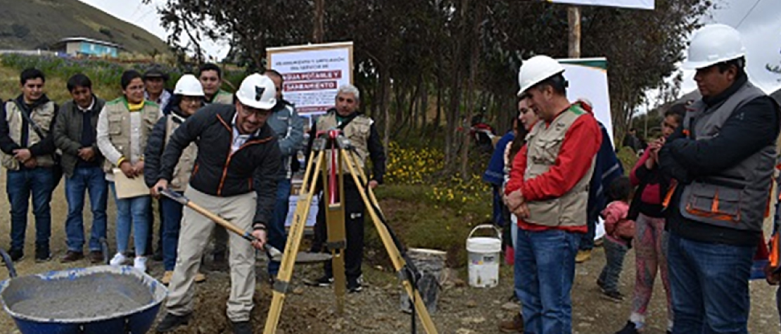 Inicia obra de agua y desagüe para 5 anexos de la Comunidad Campesina La Victoria ejecutado a través del mecanismo de Obras por Impuestos