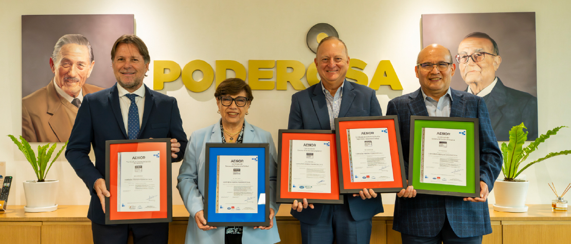 Poderosa recibe cinco certificaciones ISO que reconocen nuestro compromiso con la excelencia