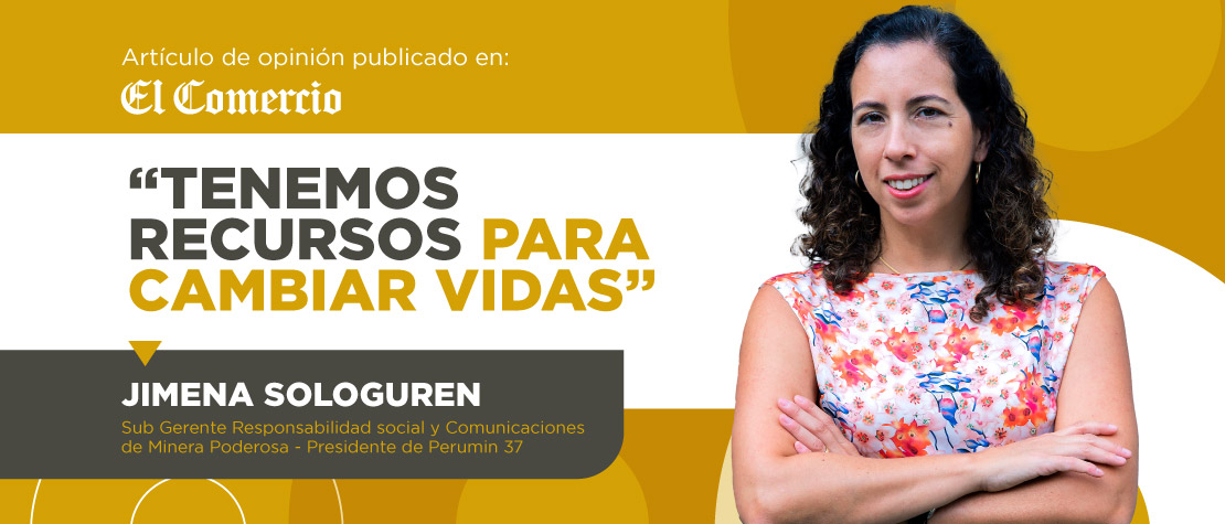 Jimena Sologuren tenemos recursos para cambiar vidas