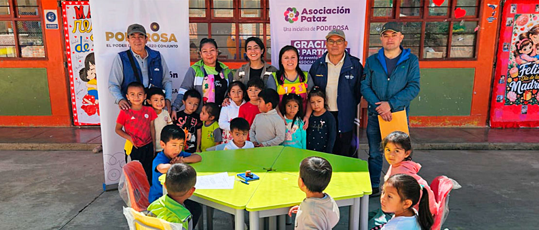Poderosa dona mobiliario a centro educativo inicial del centro poblado de Suyubamba