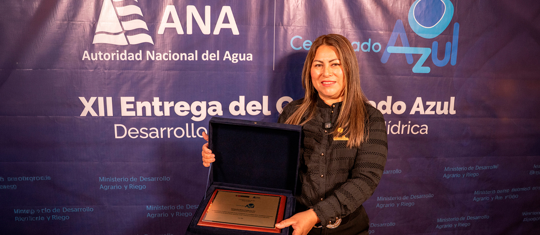 Minera Poderosa renueva Certificado Azul por el uso eficiente y sostenible del agua en sus operaciones