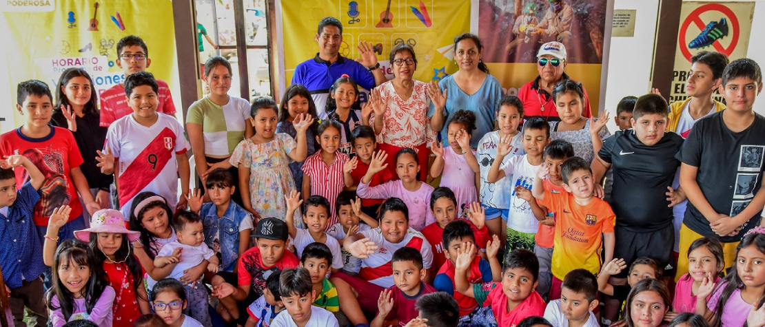 Niños de Trujillo y el país disfrutan de vacaciones útiles organizado por PODEROSA