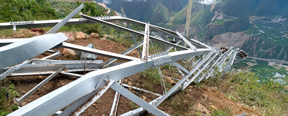 Impacto de los atentados en la infraestructura eléctrica.