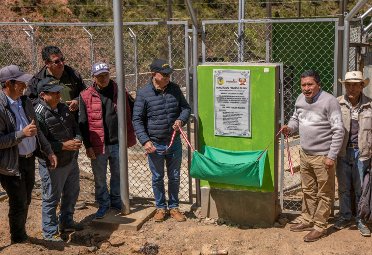 Alcalde de Pataz agradece inversión de Poderosa en agua y saneamiento