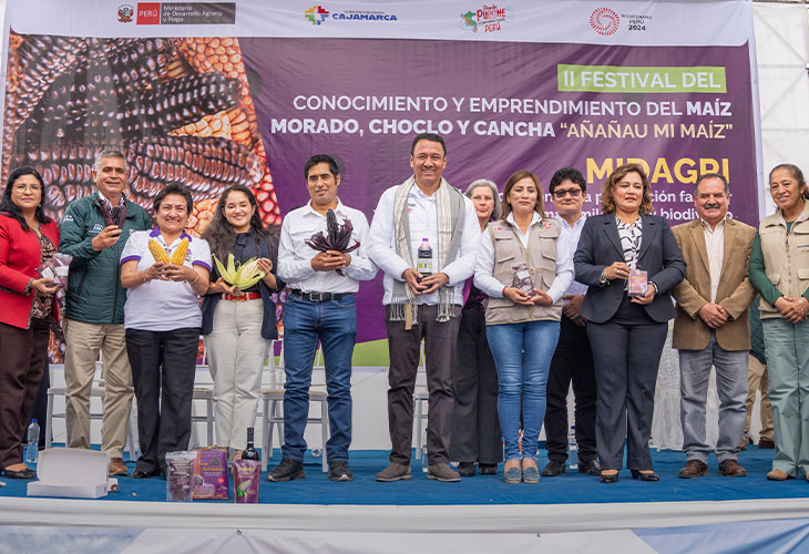 Alianza por la agricultura: Minera Poderosa promueve maíz morado INIA 601 en festival agrícola nacional
