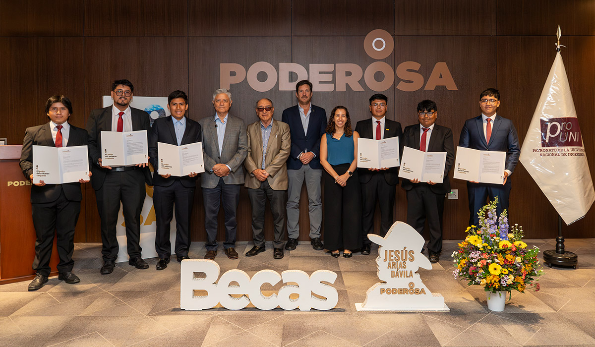 Beca Jesús Arias Dávila de Poderosa impulsa el talento y la excelencia académica en la UNI