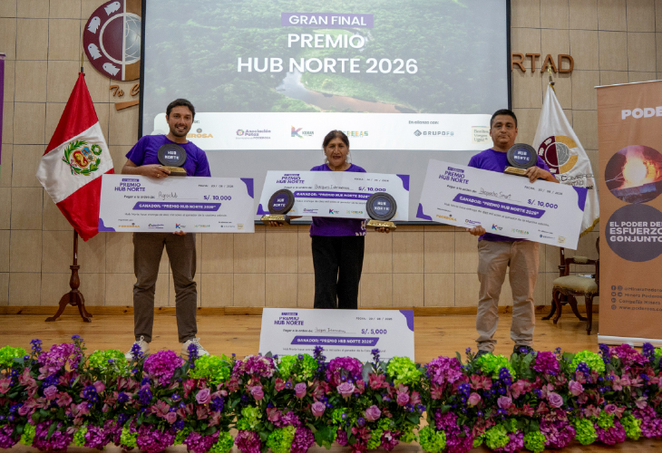 Premio Hub Norte 2026 reconoce a cuatro emprendimientos que transforman el nororiente del Perú