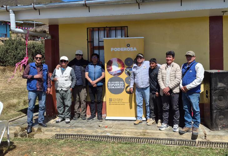 Minera Poderosa entrega obra que mejorará el acceso al agua potable a 500 vecinos de Huarimarca, en Pataz