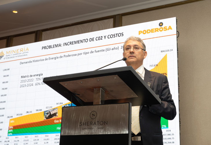 Ing. José Estela presenta estrategia de Transición Energética en Congreso Internacional de Minería