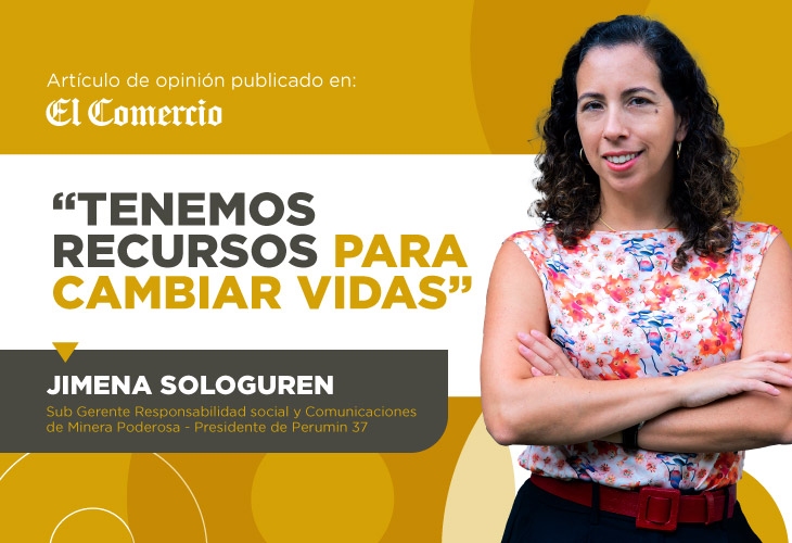 Jimena Sologuren tenemos recursos para cambiar vidas