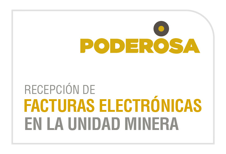 Recepción de facturas electrónicas en la unidad minera